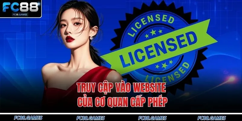 Giấy Phép Hoạt Động 3 Truy cập vào website của cơ quan cấp phép